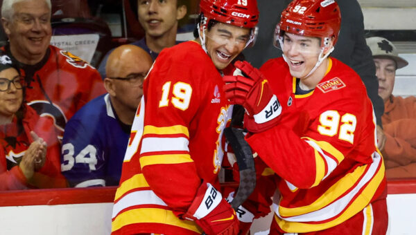 Matvei Gridin scores twice as Flames beat Maple Leafs 5-2