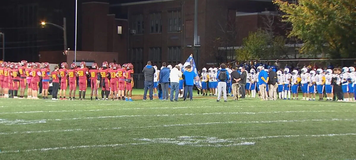 Cornell high school football players take the field for first time since their coach’s death