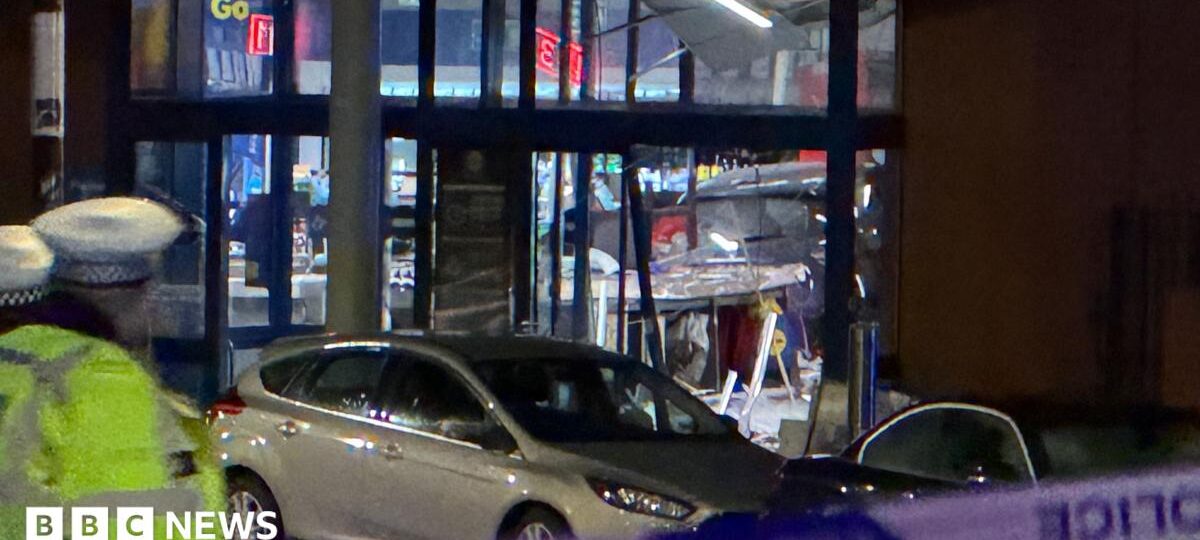 Man dies after car crashes into Lidl supermarket