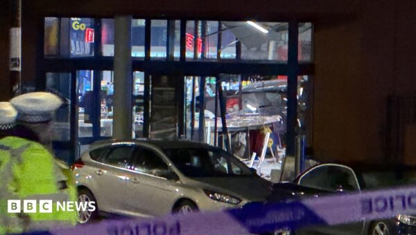 Man dies after car crashes into Lidl supermarket