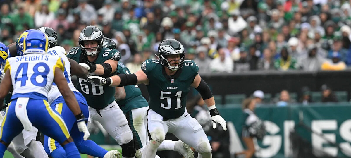 Eagles OL Cam Jurgens enters concussion protocol