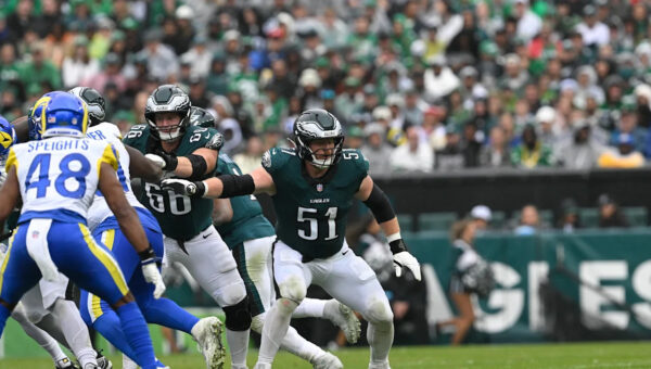 Eagles OL Cam Jurgens enters concussion protocol