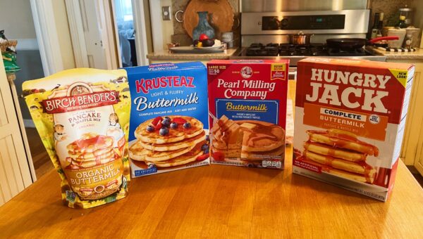 I tried 4 store-bought buttermilk pancake mixes. My favorite was also the cheapest.