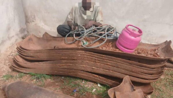 Police arrest suspect over railway vandalism in Ogun, recover 16 iron rods