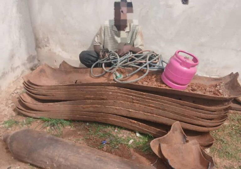 Police arrest suspect over railway vandalism in Ogun, recover 16 iron rods