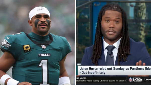 Michael Robinson apologizes after implying Jalen Hurts was faking injury