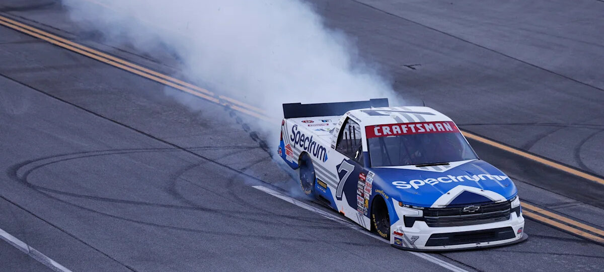 Sammy Smith wins NASCAR Truck Series race at Talladega in 2026 Chase