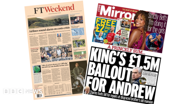 ‘Airlines sound alarm on costs crisis’ and ‘King’s £1.5m bailout’
