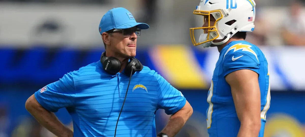 Four reasons Jim Harbaugh's Chargers are an 0-4 disaster, led by Justin Herbert