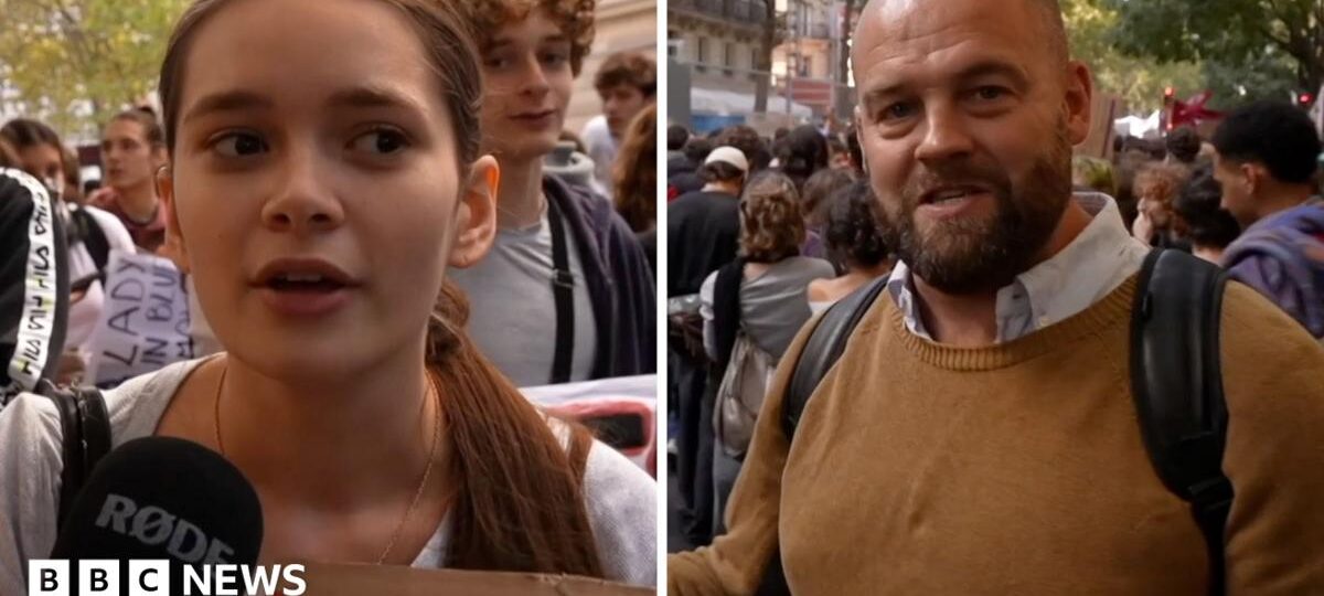'If we don't scream, they won't listen to us': Student protesters speak to BBC in Paris