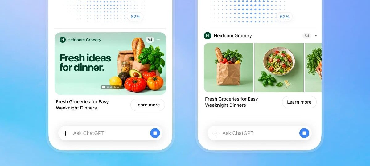OpenAI launches visual ads that appear alongside image generation results
