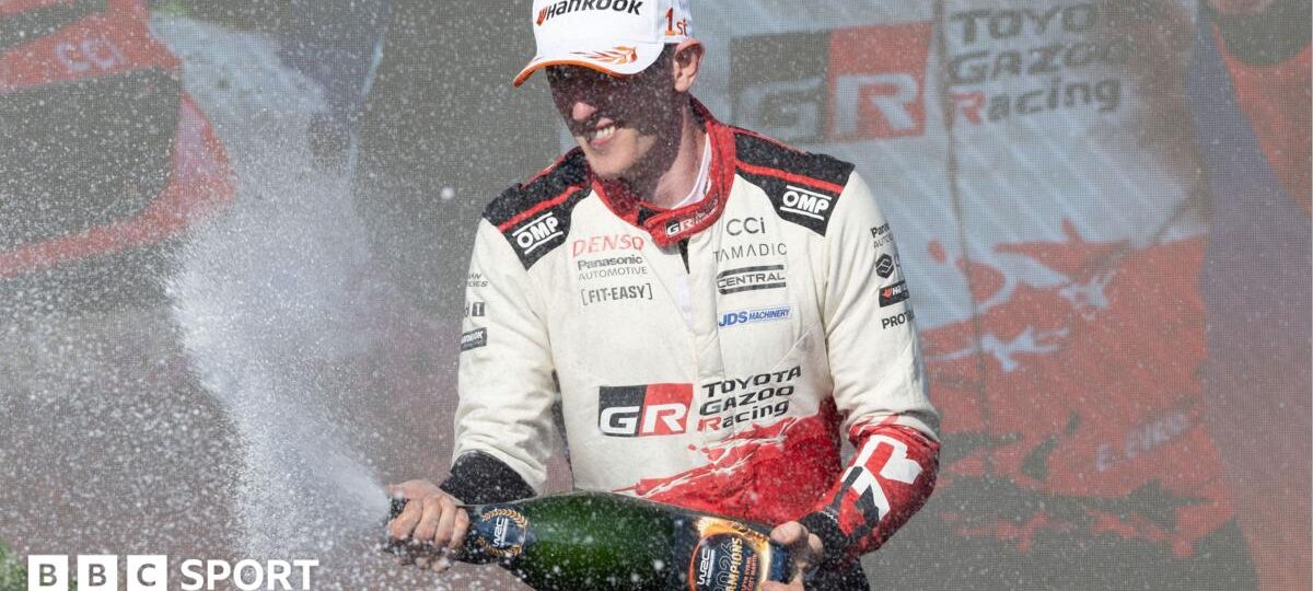 Wales' Elfyn Evans wins his first World Rally Championship