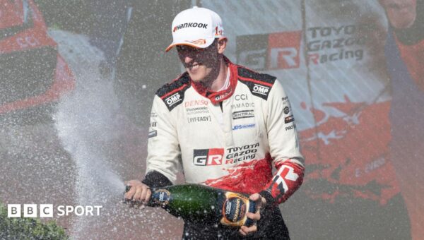 Wales’ Elfyn Evans wins his first World Rally Championship