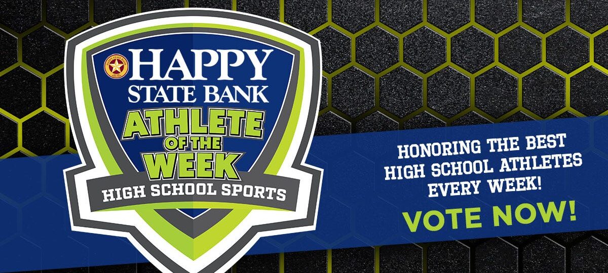 Who should be the Happy State Bank High School Athlete of the Week?