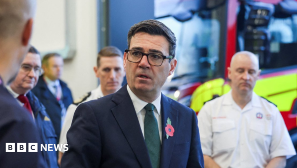 Burnham suggests stocking up on tinned food and bottled water
