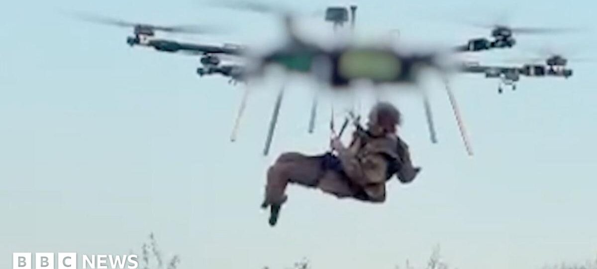 Ukraine says it carried out first drone airlift of wounded soldier from front line