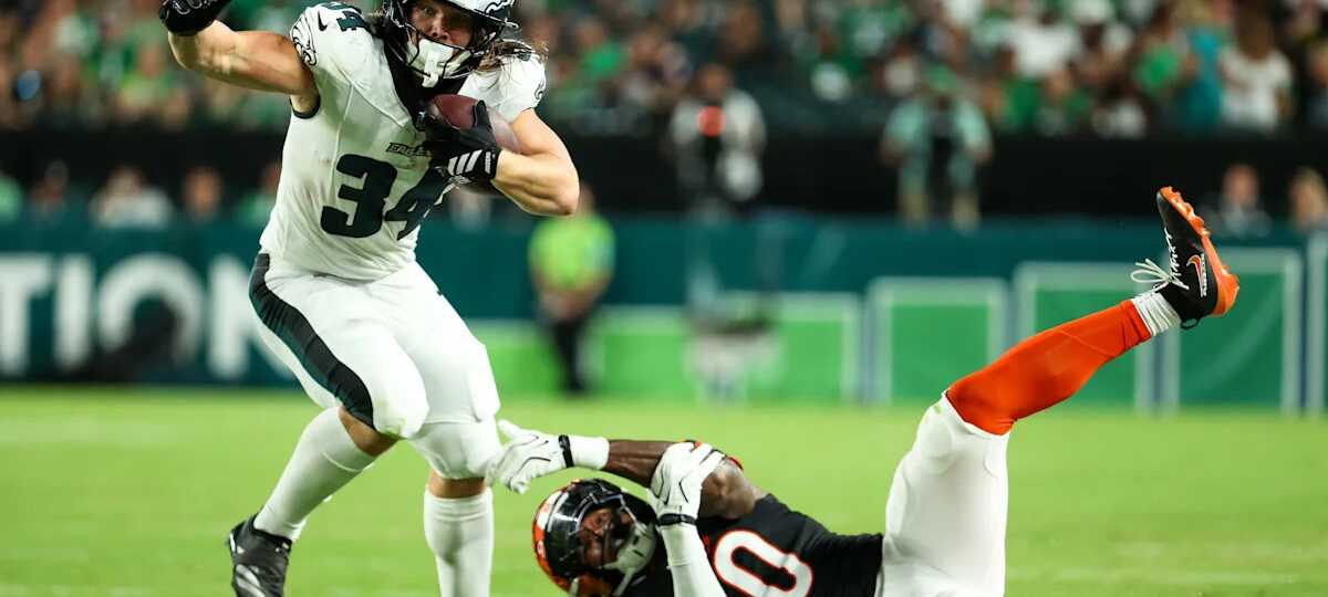 Eagles lose RB Carson Steele to injury vs Panthers behind Saquon Barkley