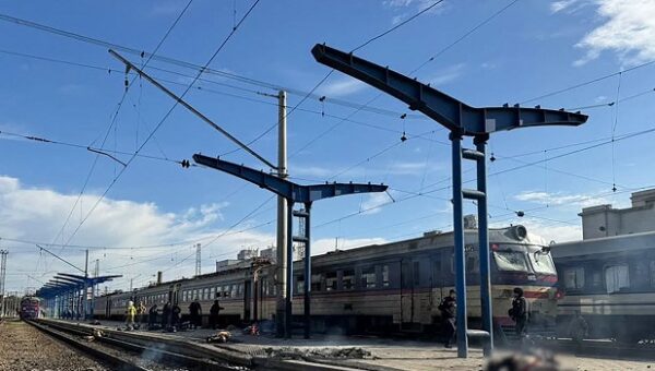 ‘Horrific’ Russian Drone Strike Kills 14 At Ukraine Train Station