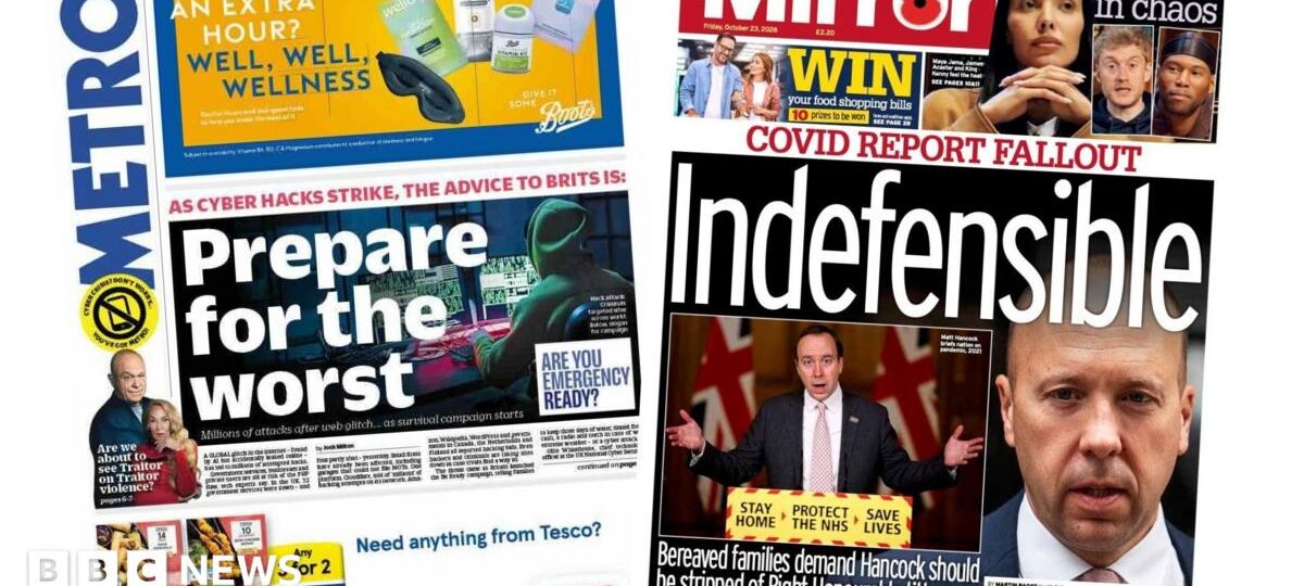 The Papers: 'Prepare for the worst' and 'Covid report fallout'