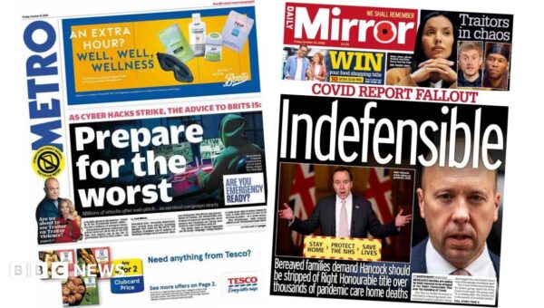 The Papers: ‘Prepare for the worst’ and ‘Covid report fallout’