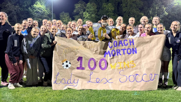 Lexington's Buck Morton picks up win No. 100 as girls soccer coach