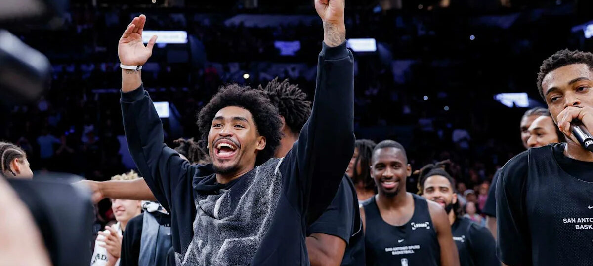 Dylan Harper reacts to becoming last Spurs' SLAM cover boy