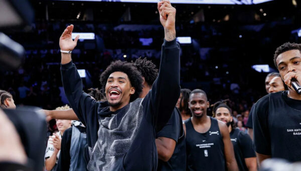 Dylan Harper reacts to becoming last Spurs' SLAM cover boy