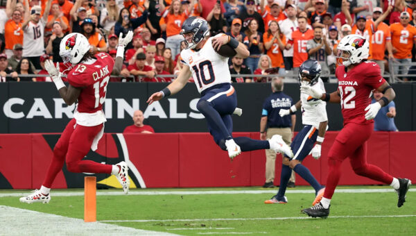 Bo Nix breaks out wild 62-yard touchdown run in Broncos’ matchup vs. Cardinals
