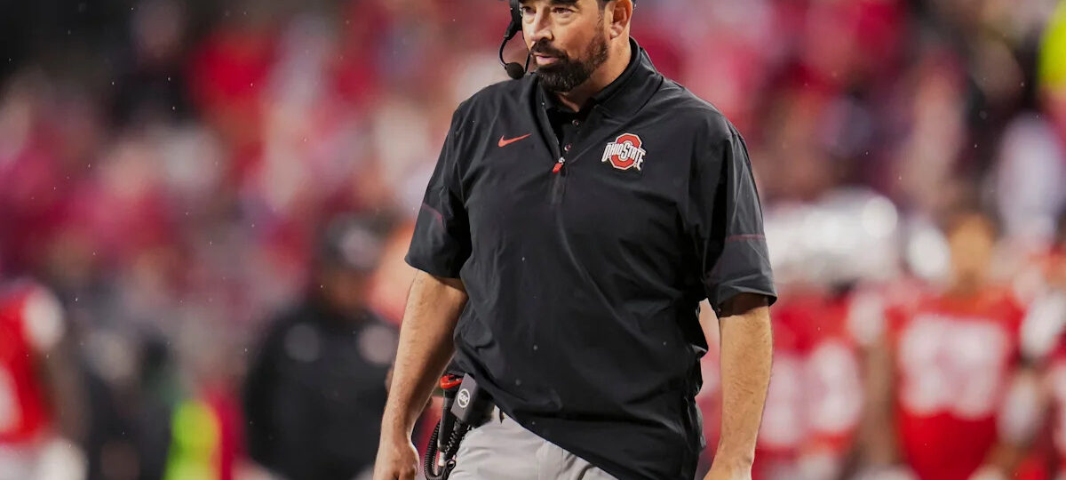 WATCH: Ohio State head coach Ryan Day reacts to win over Maryland