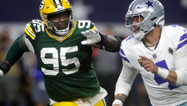 Lions-Packers scuffle results in official getting clipped by Amon-Ra St. Brown’s cleat