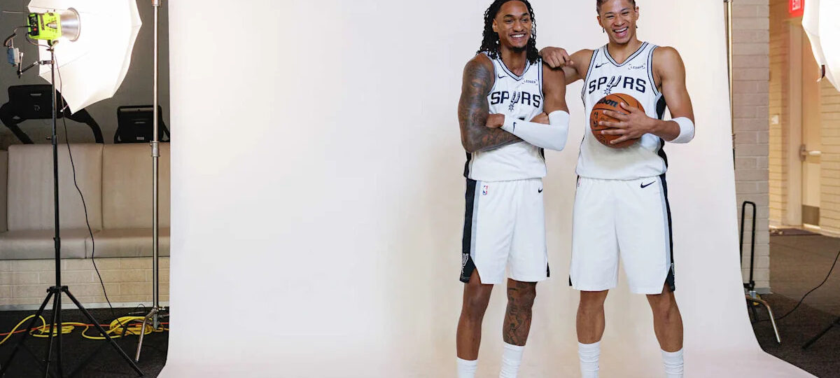 Spurs forward Carter Bryant with some major love for teammate Devin Vassell