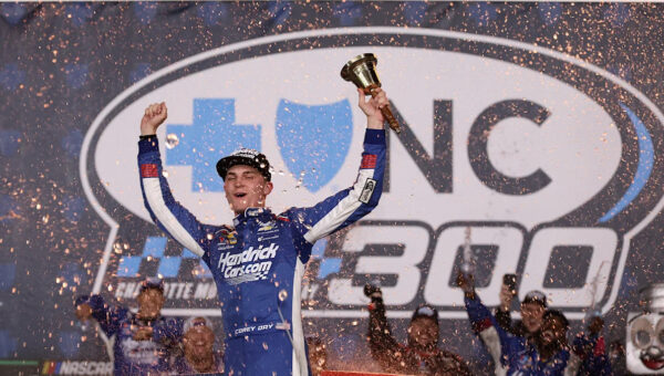 Late charge at Charlotte gives Corey Day second straight NASCAR O’Reilly Chase win