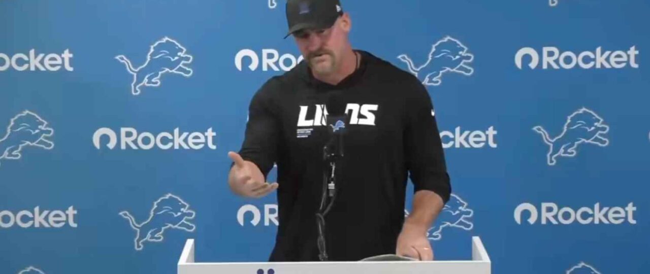 Dan Campbell got quite agitated over questions about Sam LaPorta’s contract