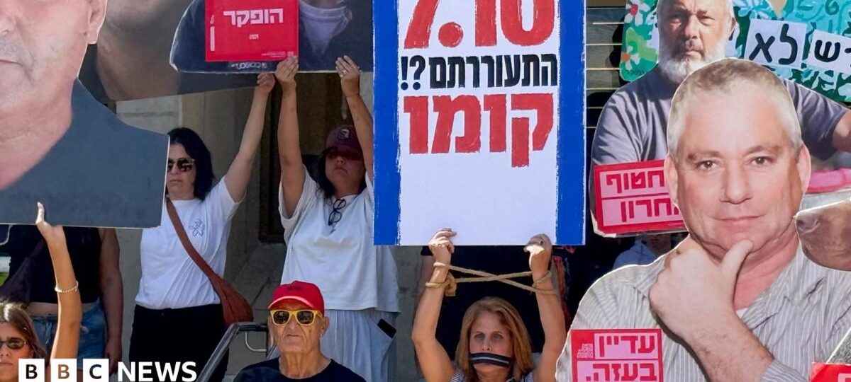 Israelis demand accountability over 7 October failures three years after attacks