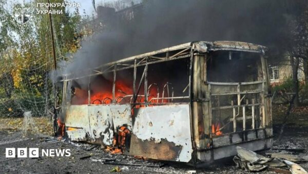 Russian strike on buses kills 33, say officials, as deadly attacks on Ukraine surge