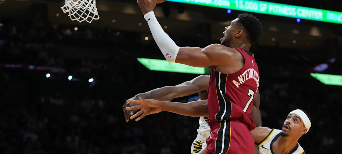 Giannis has triple-double, Heat open NBA Cup play with 145-125 win over Pacers