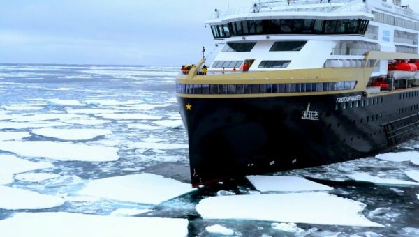 How a cruise ship navigates Greenland's icebergs and extreme Arctic conditions