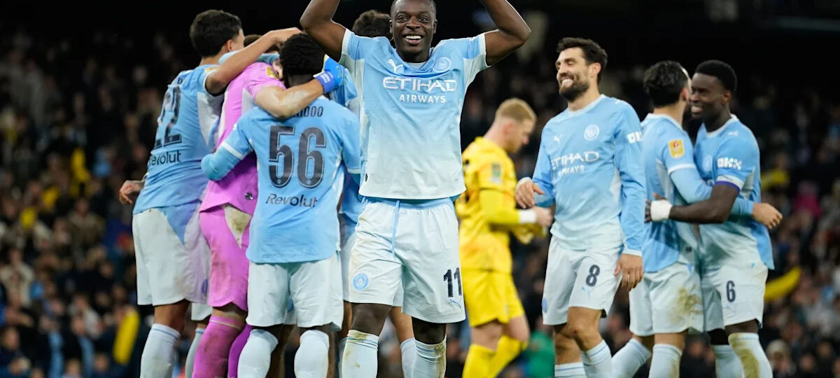 Man City wins penalty shootout to advance in English League Cup
