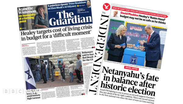 The Papers: 'Budget for a difficult moment' and Netanyahu's 'fate in balance'