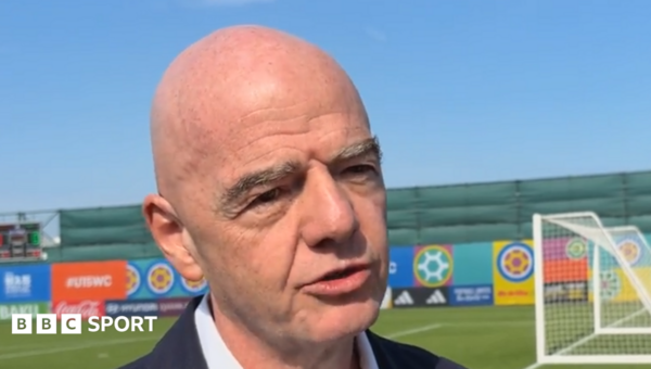 Infantino tells BBC Sport he is backed by ‘vast majority’ of world football