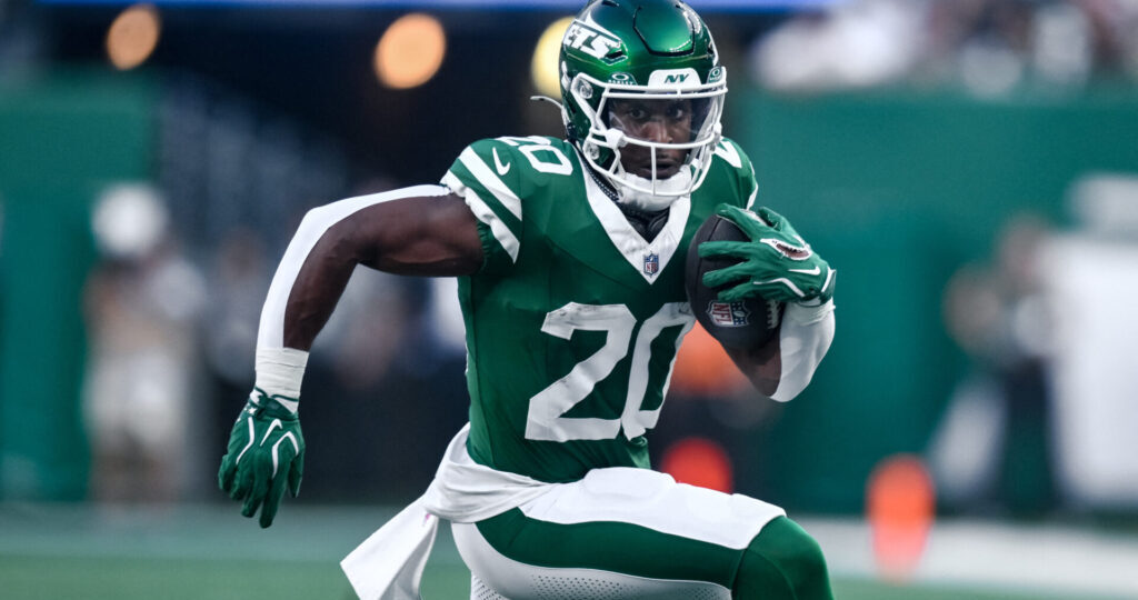 Is Breece Hall playing today? Injury update, Braelon Allen start or sit advice for Week 7
