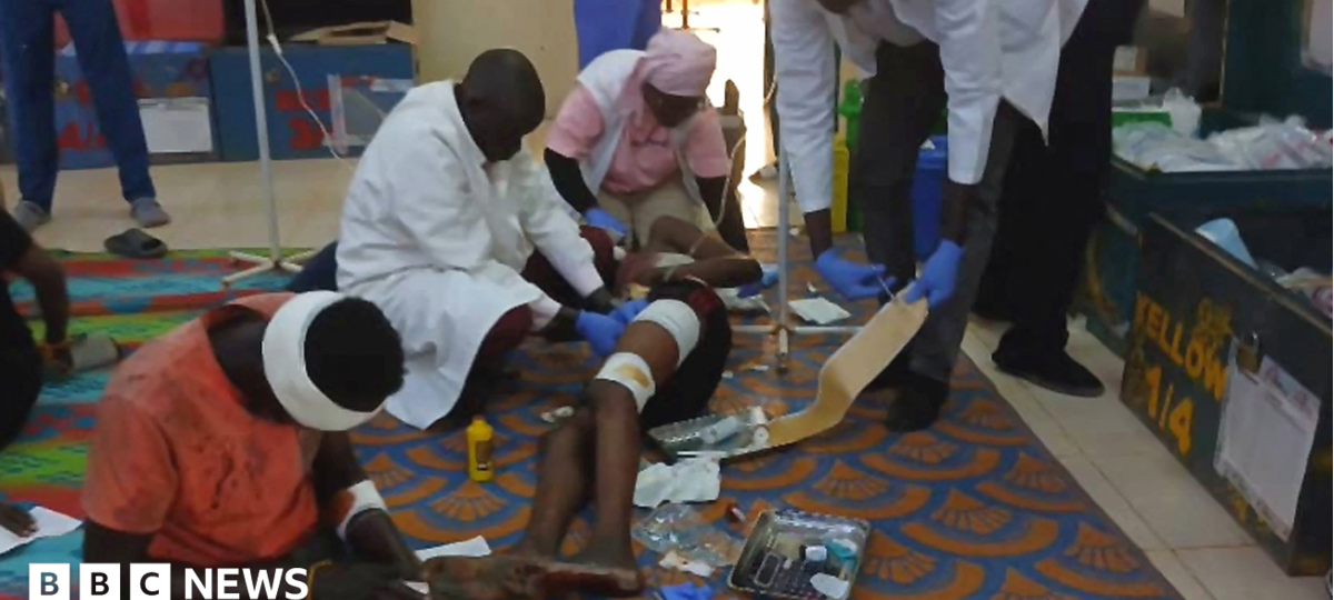 Sudan army drones hit mourners and fuel market killing more than 200 people, sources say