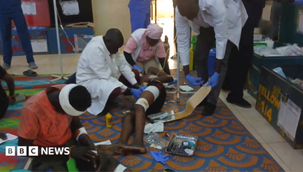 Sudan army drones hit mourners and fuel market killing more than 200 people, sources say