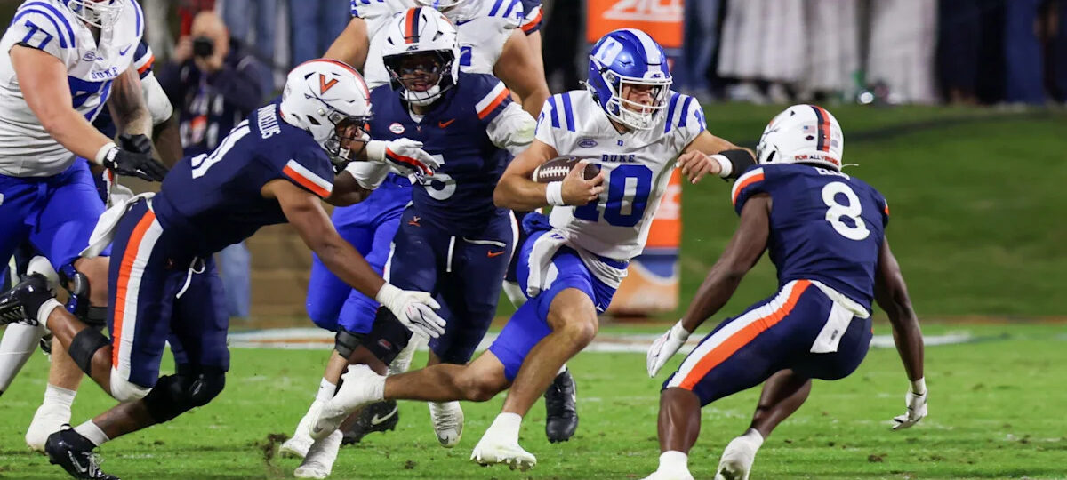 Duke uses trick-play TD pass from Nate Sheppard to pull out 19-16 victory over Virginia