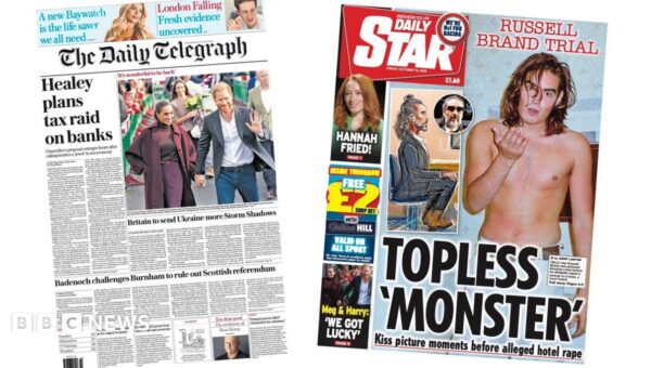 The Papers: Healey's 'tax raid on banks' and Brand 'topless monster'