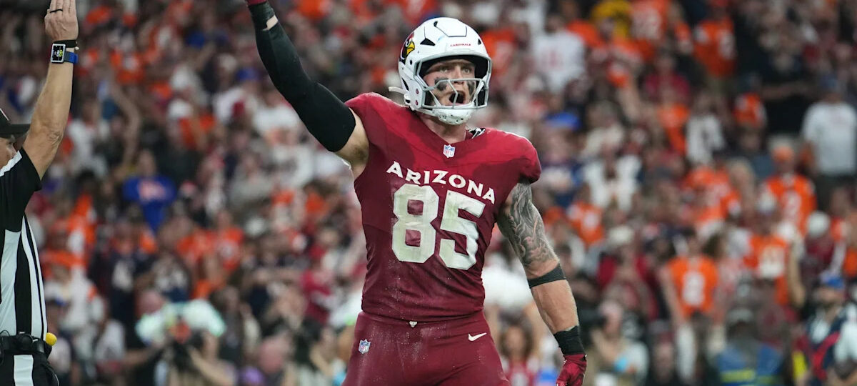Trey McBride piles up 10 receptions in loss to Denver
