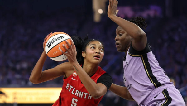 What did Angel Reese say to Aminata Gueye in heated WNBA Finals moment which ended with a block?