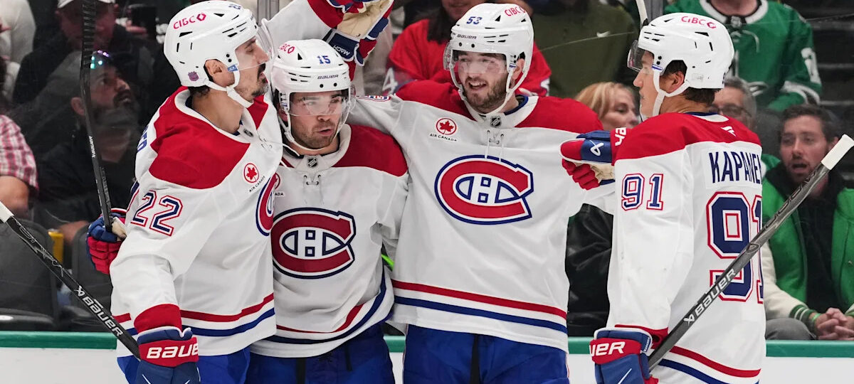 Caufield, Newhook each score twice in Canadiens' 5-2 win over Stars