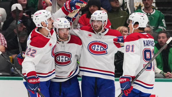 Caufield, Newhook each score twice in Canadiens' 5-2 win over Stars