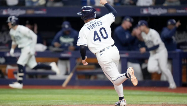 Nick Fortes scores walk-off run in World Series Game 4 for Tampa Bay Rays